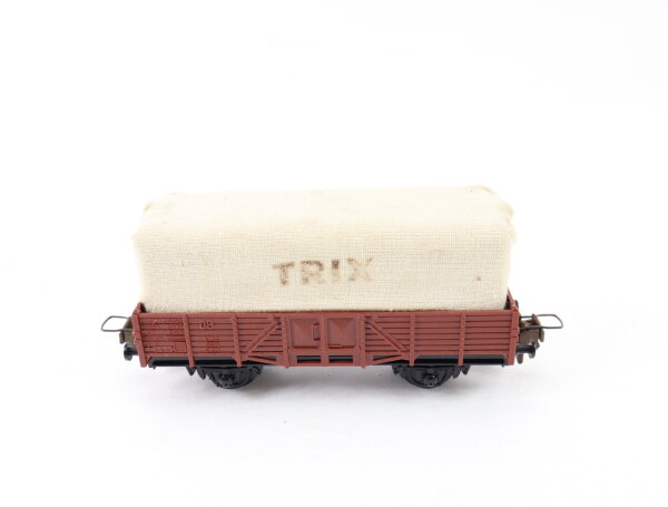 Trix Express H0 3451 Güterwagen Niederbordwagen 6074 DB mit Plane