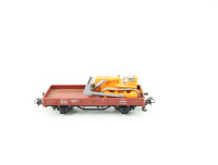 Märklin H0 4424 offener Güterwagen Niederbordwagen mit Bagger 323 1 791-5 DB
