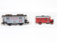 Märklin H0 Museumswagen 1999 württembergische Landessparkasse + Geldtransporter