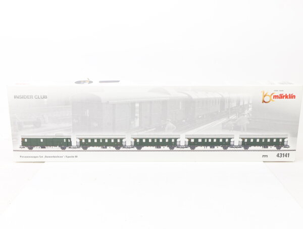 Märklin H0 43141 Insider Personenwagen-Set 5-tlg. Donnerbüchsen BR 78 /MHI Licht