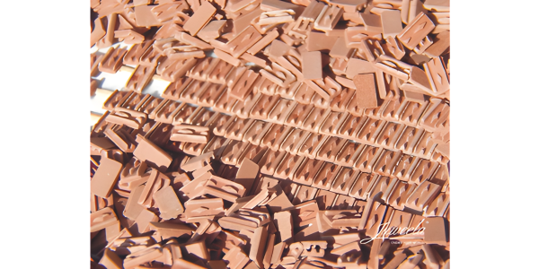 Juweela H0 28391 Flach Dachziegel Herzziegel | rot | mittel | 1000 Stück 1:87