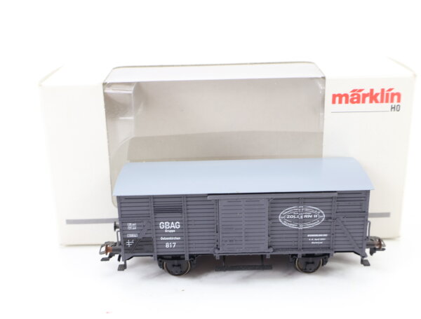 Märklin H0 48601 ged. Güterwagen GBAG-Gruppe 817 "Intermodellbau 2001" / NEM OVP
