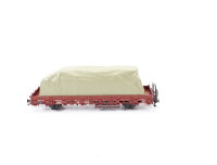 Märklin H0 46974 Güterwagen Rungenwagen mit Plane 436 120 DB / NEM