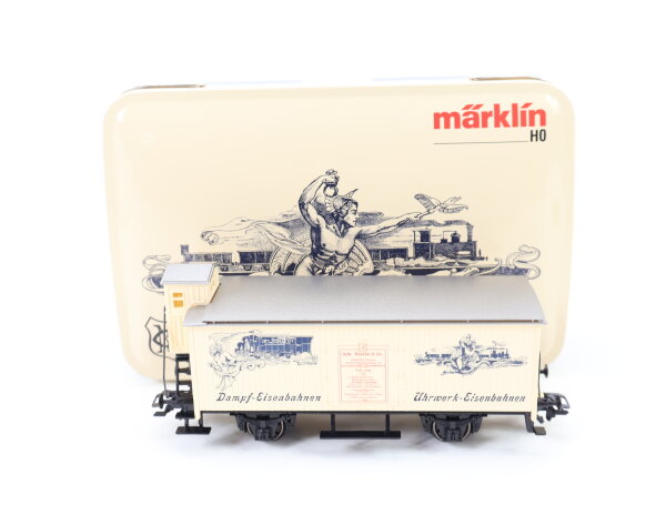 Märklin H0 48929 Güterwagen Sonderwagen Modellbahn Treff 2003 / Blechdose NEM