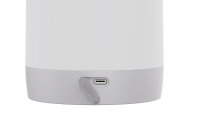 Dimmbare Nachttischlampe Tischlampe Kabellos Outdoor 3000K & RGB Farbwechsel Nachtlicht für Schlafzimmer Wohnzimmer Tisch Bar Terrasse Geschenk 2200mAh Bowl