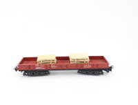 Märklin H0 4473Güterwagen Niederbordwagen mit Ladung 398 0 247-4 Rlmms braun DB