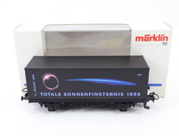 Märklin H0  Güterwagen Sondermodell Containerwagen "Sonnenfinsternis 1999" / MHI