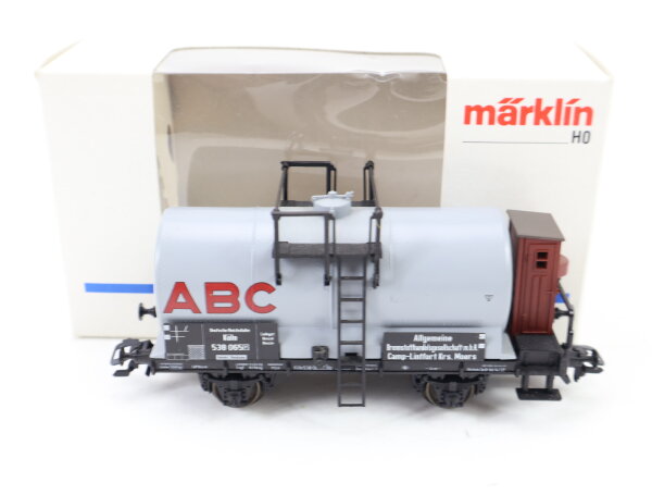 Märklin H0 4870 Güterwagen Kesselwagen mit Bremserhaus "ABC" 538 065 DR / NEM