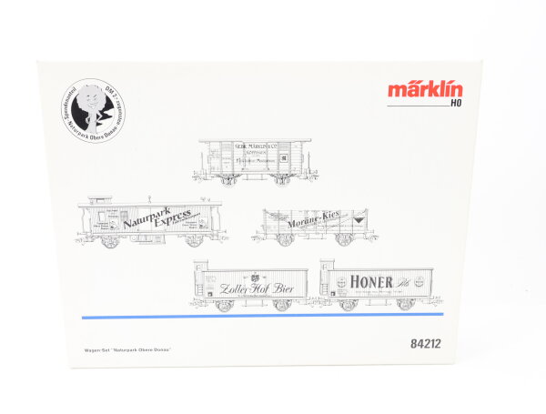 Märklin H0 84212 Güterwagen-Set 5-tlg.  "Naturpark obere Donau" / NEM OVP