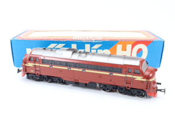 Märklin H0 3143 Diesellok rotbraun BR 3.605 NSB / Digital Guss