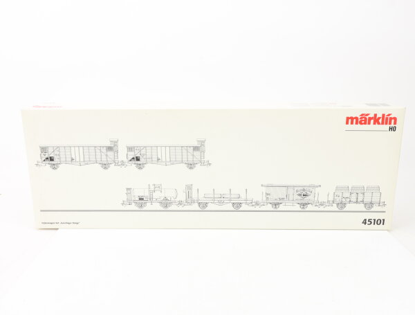 Märklin H0 45101 Güterwagen-Set 6-tlg. "Geislinger Steige" / MHI NEM OVP