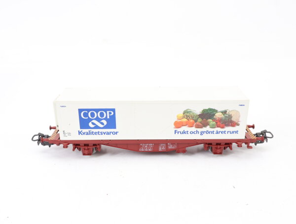 Märklin H0 4673 Güterwagen Containerwagen "Coop" Schweden 440 4 616-8 SJ
