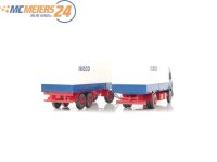 Wiking H0 Modellauto Werbemodell LKW Pritschen-Hängerzug Iveco 1:87 E73