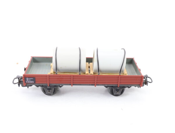 Märklin H0 4503offener Güterwagen Niederbordwagen braun mit Ladung