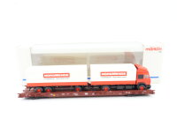 Märklin H0 4743 Güterwagen Niederflurwagen mit...