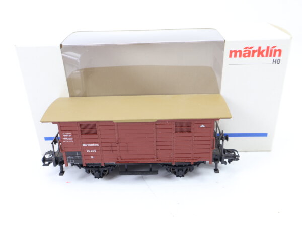 Märklin H0 4885 gedeckter Güterwagen 22 235 Ni Württemberg / NEM