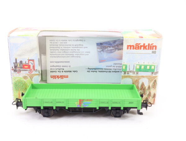 Märklin H0 94110 offener Güterwagen Niederbordwagen 1.FC Jahreswagen / OVP