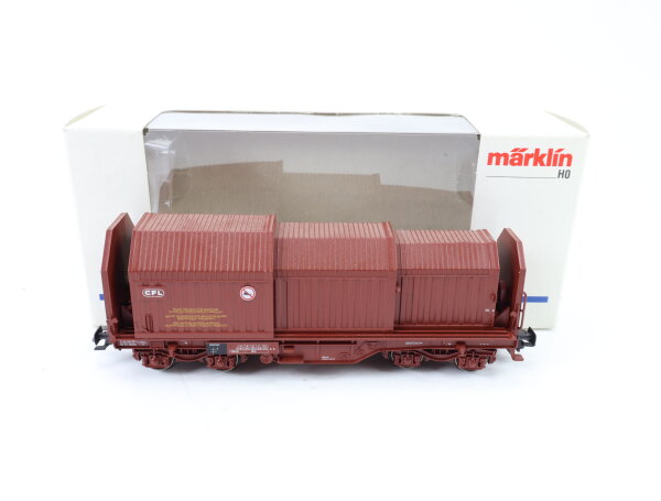 Märklin H0 4706 Güterwagen Teleskophaubenwagen "CFL" 8 021-4 CFL / NEM OVP