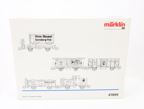 Märklin H0 47895 Güterwagen-Set 5-tlg. "650 Jahre Sonneberg" DR / NEM OVP