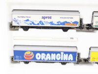Märklin H0 4784Güterwagen-Set 4-tlg. gedeckte Schiebewandwagen Hbis SBB /NEM OVP