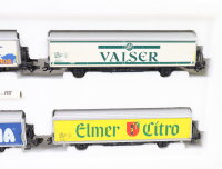 Märklin H0 4784Güterwagen-Set 4-tlg. gedeckte Schiebewandwagen Hbis SBB /NEM OVP