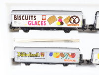 Märklin H0 4785 Güterwagen-Set 4-tlg. Schiebewandwagen mit Werbung SBB / NEM OVP