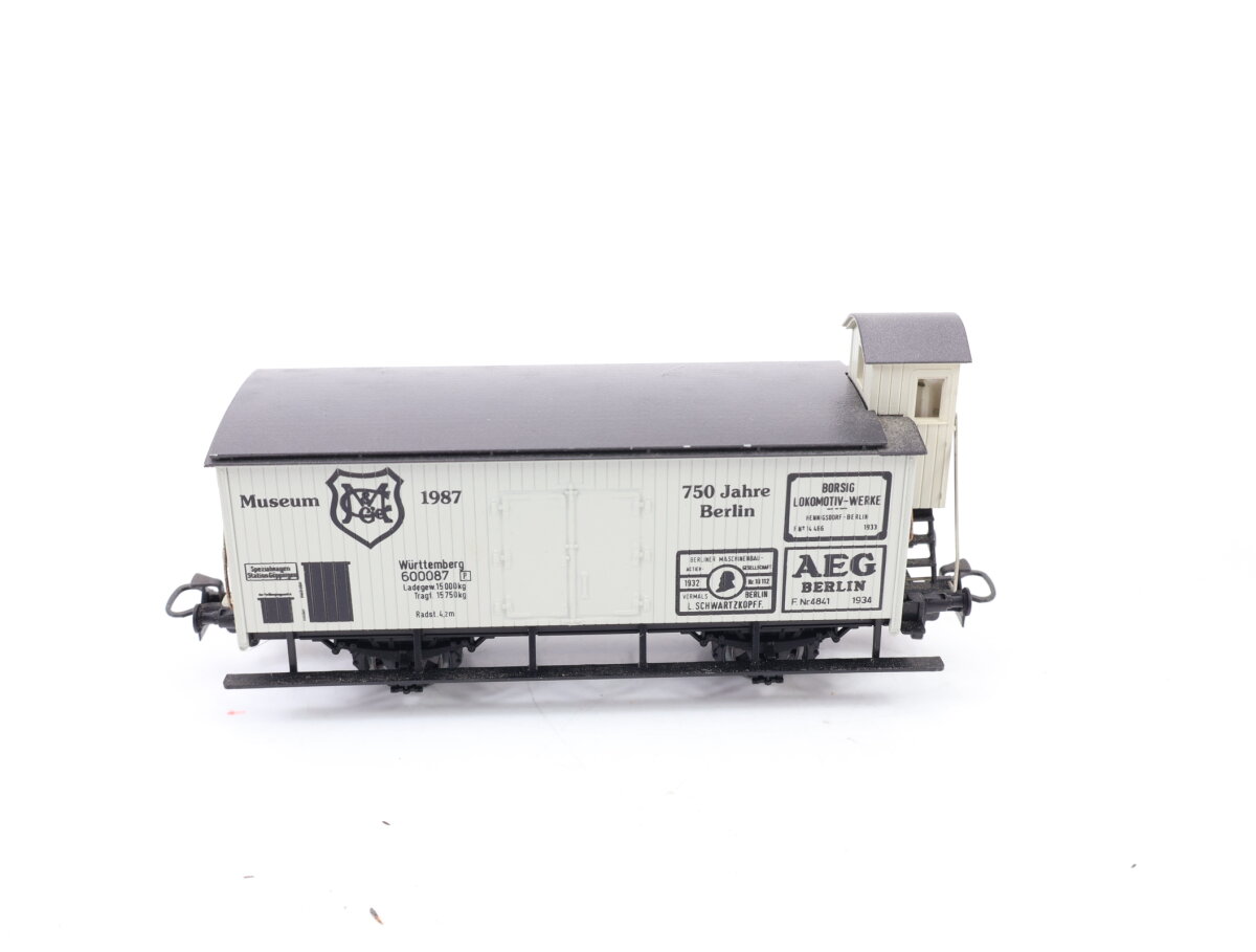 Märklin H0 gedeckter Güterwagen Museumswagen 1987 600087 K.W.St.E