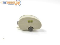 Wiking H0 503/1B Modellauto Wohnwagenei hellgelbgrau~ 1:87 E73a