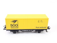 Märklin H0 84419 Güterwagen Containerwagen "500 Jahre Post" Sonderwagen gelb OVP