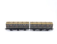Märklin H0 4207 Personenwagen Doppel-Abteilwagen 2. Klasse 1557/1558 K.P.E.V.