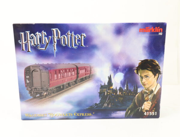 Märklin H0 aus 41551 3x Personenwagen "Harry Potter - Hogwarts Express" / NEM