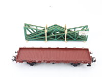 Märklin H0 46362 Güterwagen Rungenwagen m. Ladung "Dachelement" 401 120 DB / NEM