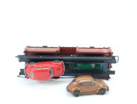 Märklin H0 4612 Güterwagen Autotransportwagen beladen 433 2 001-7 DB braun / OVP