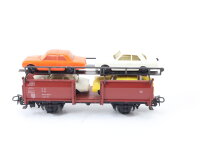 Märklin H0 4612 Güterwagen Autotransportwagen beladen 433 2 001-7 DB braun / OVP