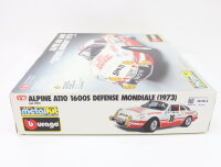 Bburago 7012 Modellauto-Bausatz Alpine A100 1600S "Defense Mondiale" 1973 1:16