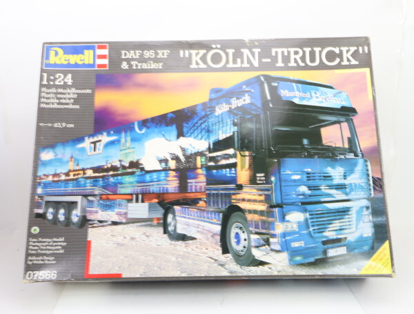 Revell 07566 Modell-LKW Bausatz DAF 95 XF & Trailer "Köln-Truck" 1:24