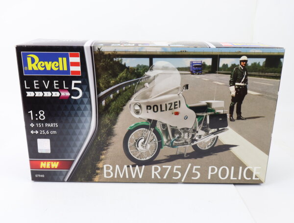 Revell 07940 Modell-Motorrad Bausatz BMW R75/5 Police 1:8