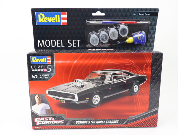 Revell 07693 Modellauto Bausatz "Fast & Furios" Dominics 70 Dodge Charger 1:25