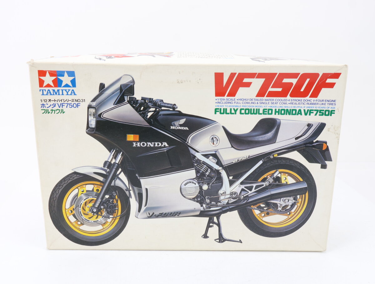 Maquette Tamiya Moto Honda VF750F – 1/12, Kit Neuf, Réf 1431, Japon