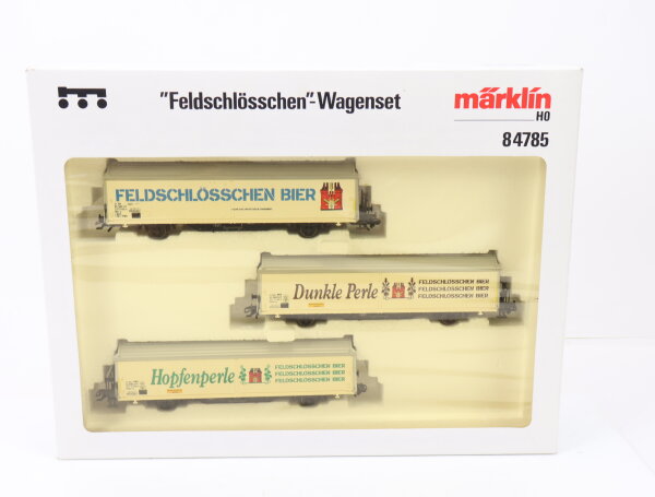 Märklin H0 84785 Güterwagen-Set 3-tlg. "Feldschlösschen Bier" SBB / NEM MHI OVP
