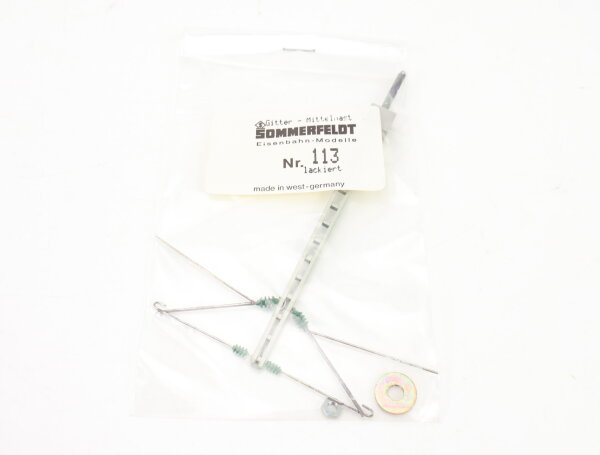 Sommerfeldt H0 Nr. 113 Oberleitung Mast Gitter-Mittelmast mit Auslegern