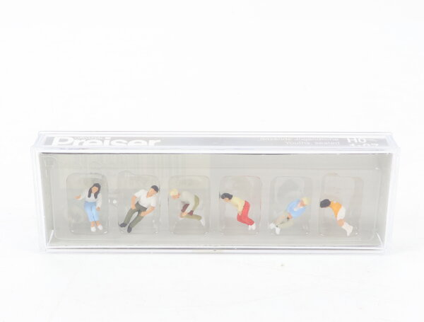 Preiser H0 10297 Figuren-Set Sitzende Jugendliche 1:87