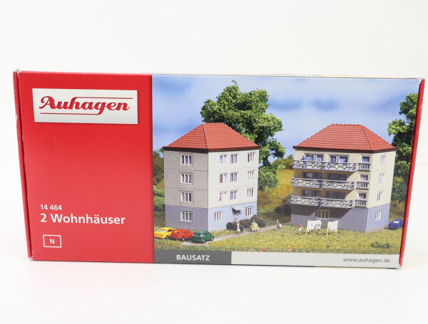 Auhagen N 14464 Gebäude Bausatz "2 Wohnhäuser"