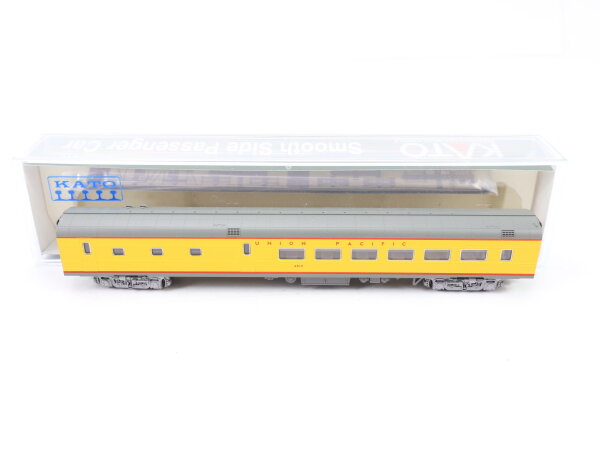 Kato N US Personenwagen "Smooth Side Passenger Car" gelb Union Pacific #4810