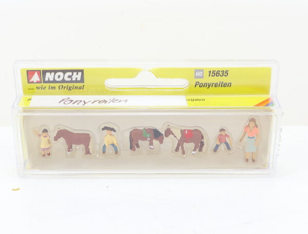 Noch H0 15635 Figuren-Set Ponyreiten 1:87