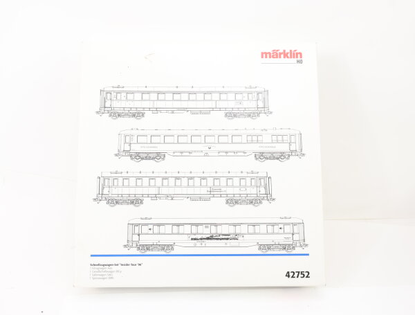 Märklin H0 42752 Personenwagenset 4-tlg. Schnellzugwagen" Insider Tour 96" /NEM