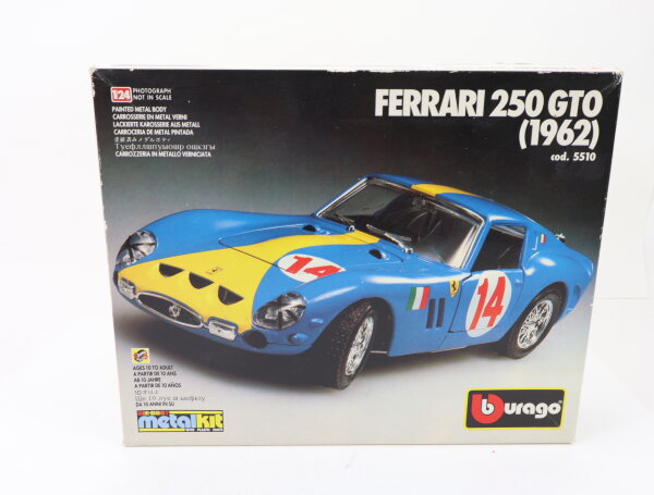 Bburago 5510 Modellauto Bausatz PKW Rennwagen Ferrari 250 GTO (1962) 1:24