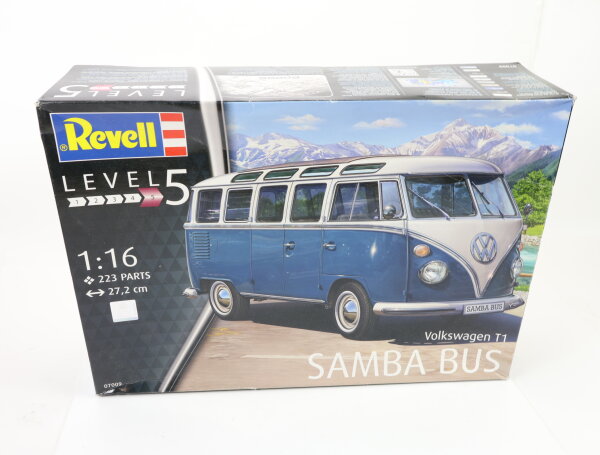 Revell 07009 Modell-Bausatz PKW Volkswagen T1 "Samba Bus" 1:16