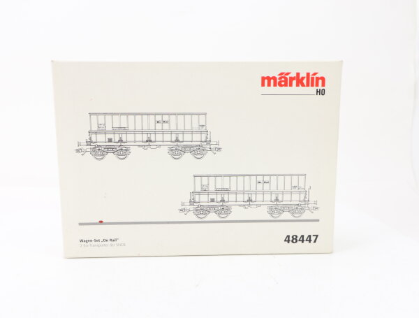 Märklin H0 48447 Güterwagenset 2-tlg. Erzwagen "On Rail" SNCB / NEM