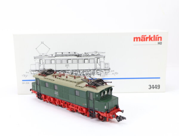 Märklin H0 3449 Elektrolok E-Lok grün BR 204 001-2 DR / Digital NEM
